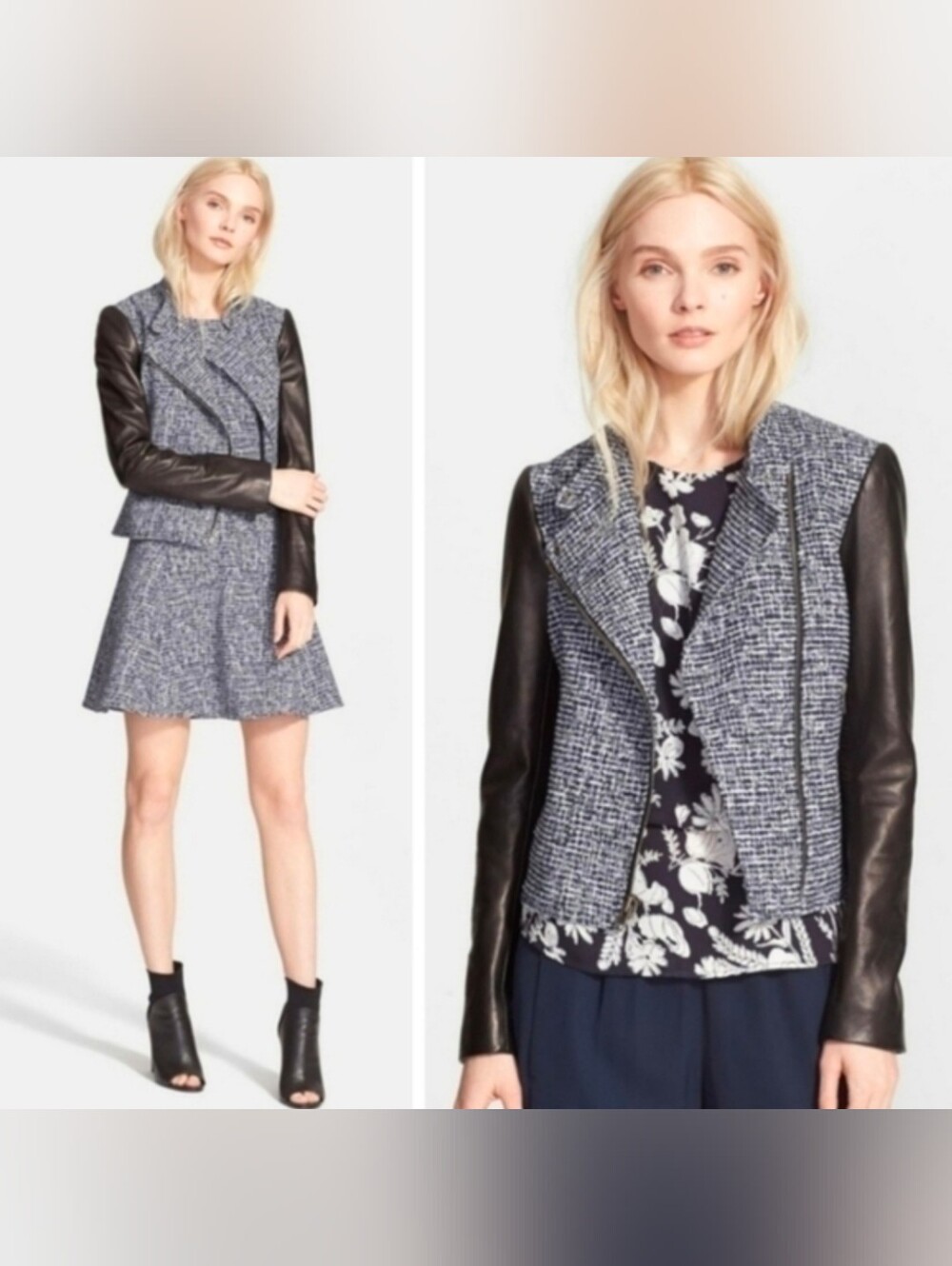 Theory Kinde Bouclé Moto Jacket